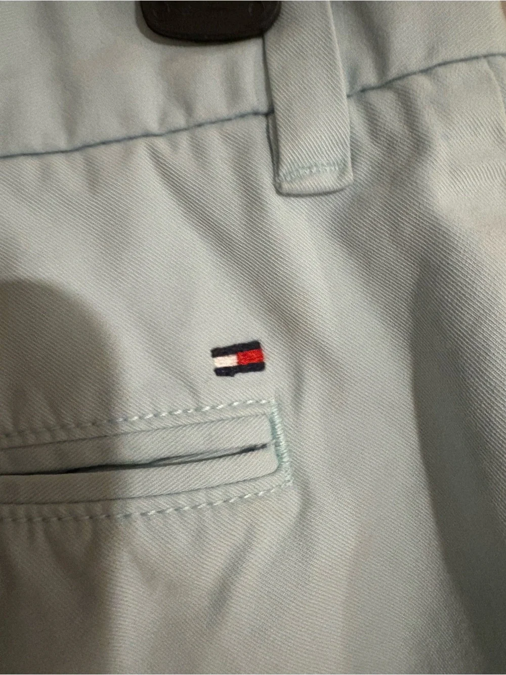 Tommy Hilfiger Chino Shorts Men’s 33 Light Blue Classic Preppy